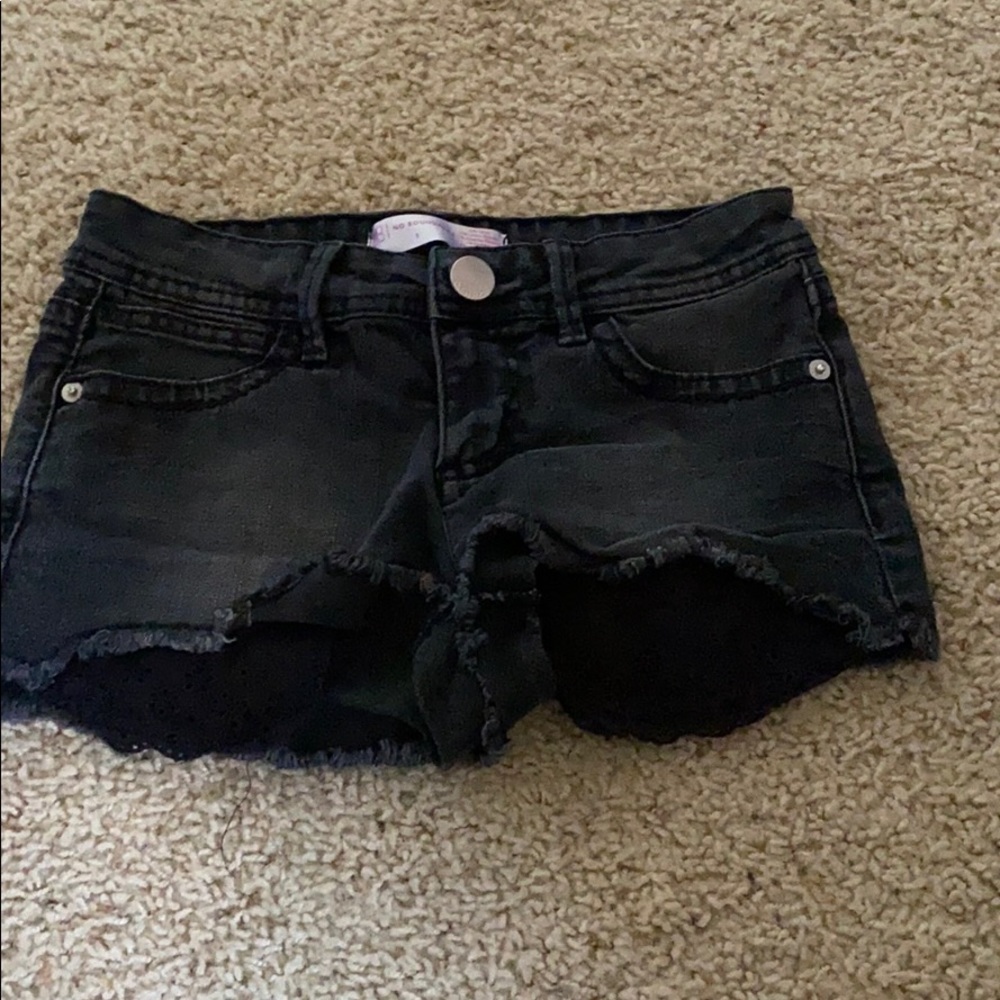 Black booty shorts